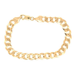 Pre Owned 9ct Curb Bracelet ZU919